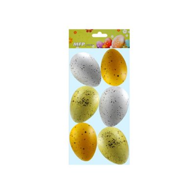 Vajíčka plast 6 cm, 6 ks
